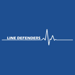 Line Defenders - Heavy Blend Youth Hooded Sweatshirt w/ Back Name Option Design