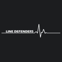 Line Defenders - Unisex Lightweight Hooded Sweatshirt w/ Back Name Option Design