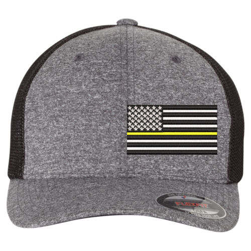 United Family - Melange Trucker Cap With Mesh Back - Yellow Thumbnail