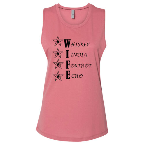 United Family - Women's Festival Muscle Tank - WIFE Thumbnail