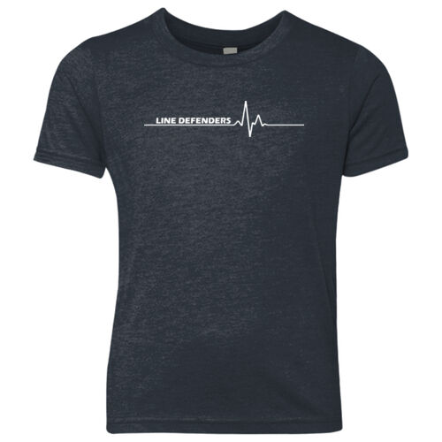 Line Defenders - Youth Triblend Crew w/ Back Name Option Thumbnail