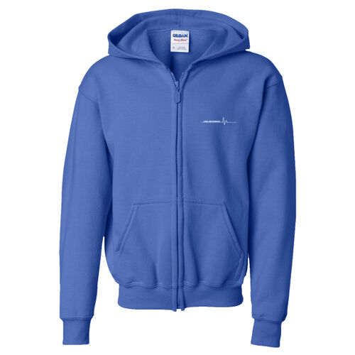 Line Defenders - Heavy Blend Youth Full-Zip Hooded Sweatshirt w/ Back Name Option Thumbnail
