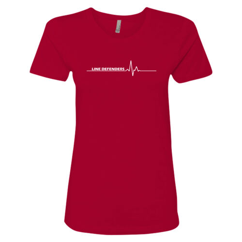 Line Defenders - Women's The Boyfriend Tee w/ Back Name Option Thumbnail