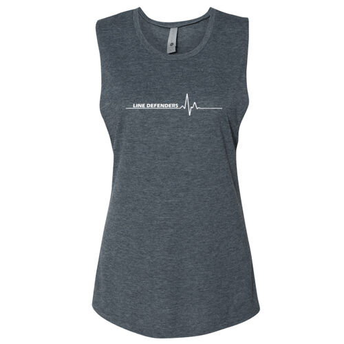 Line Defenders - Women's Festival Muscle Tank w/ Back Name Option Thumbnail