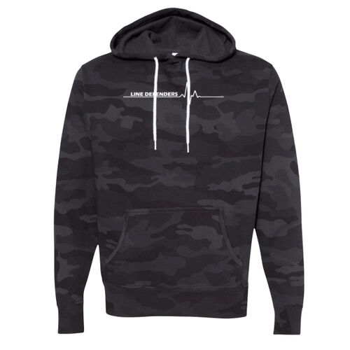 Line Defenders - Unisex Lightweight Hooded Sweatshirt w/ Back Name Option Thumbnail