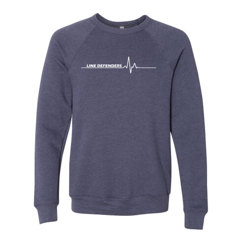Line Defenders - Unisex Sponge Fleece Raglan Sweatshirt w/ Back Name Option Thumbnail